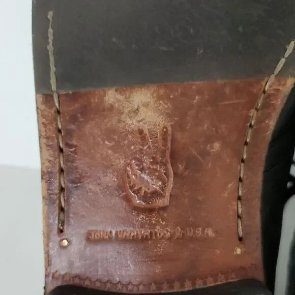 John Varvatos Black Leather Chukka Boots Men's Size 10.5